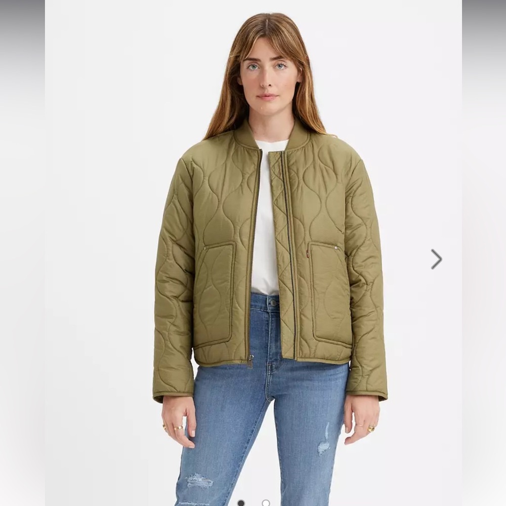 ONION OLIVE QUILTED LINER JACKET